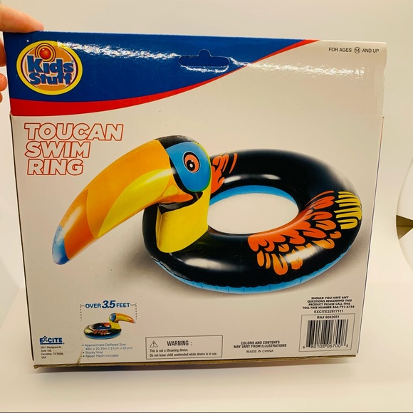 NWT Kids Stuff Toucan Swim Ring Over 3.5 feet! - Picture 2 of 4
